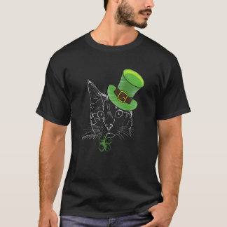 T-shirt Chat jour de la Saint-Patrick
