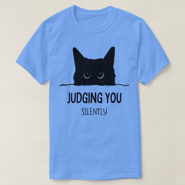 T-shirt Chat Judging You Silencieusement (Design devant)