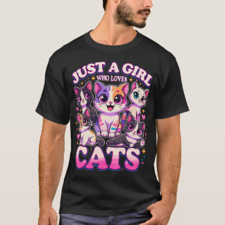 T-shirt Chat Juste Une Fille Qui Aime Les Chats