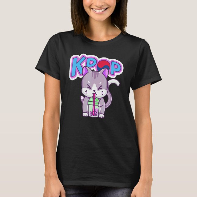 T-shirt Chat K Pop (Devant)