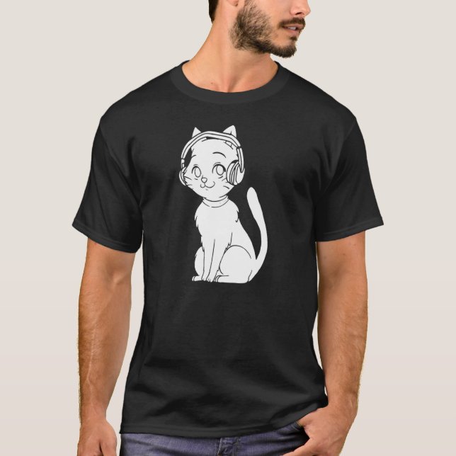 T-shirt Chat K Pop Musique Coréenne  K Pop (Devant)
