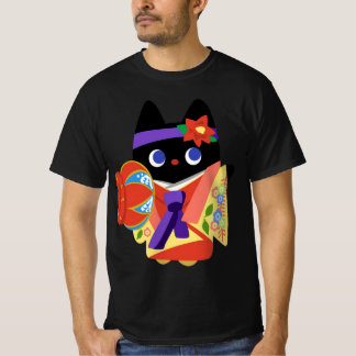 T-shirt Chat Kimono d'Okinawa