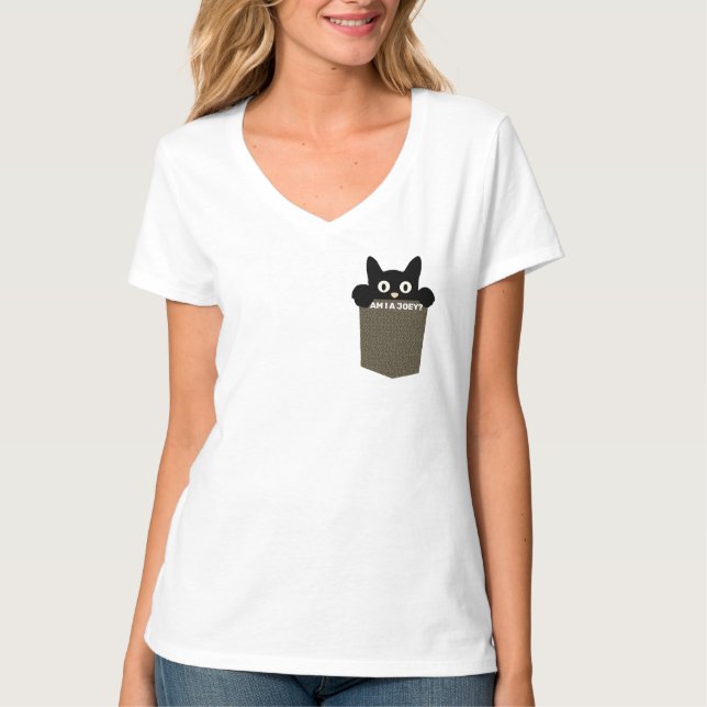 T-shirt Chat Kitten Confused Chat Australien Joey Humour (Devant)