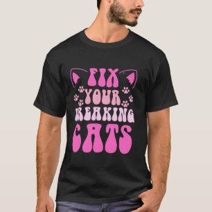 T-shirt Chat kitten drôle de pneuter antispay humour vétér