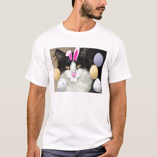 T-shirt Chat Kitty de Pâques (Devant)