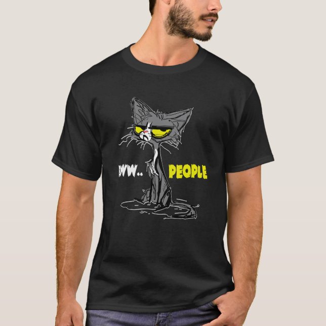 T-shirt Chat Kitty Eww Personnes Chat  Chat (Devant)