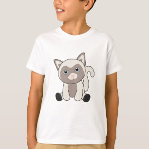 T-shirt Chat Kitty Fourrure Nez mignon Animaux Enfants