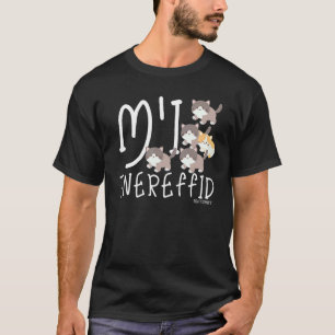 T-shirt Chat Kitty Je suis différent Sensibilisation au ha
