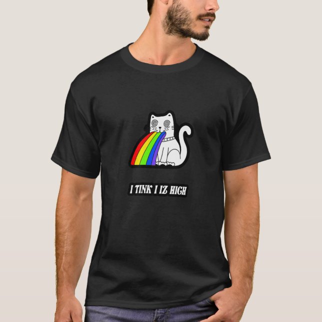 T-shirt Chat Kitty Peut Être Sur Quelque Chose De Premium (Devant)