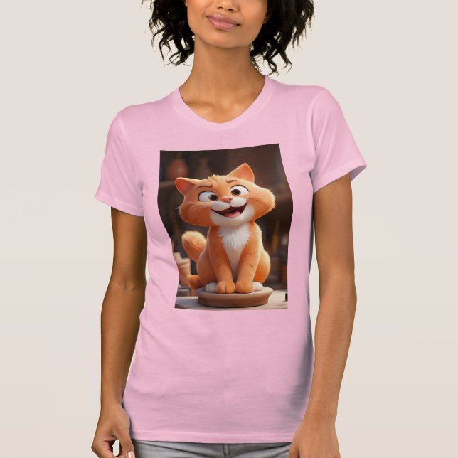 T-shirt Chat Kitty souriant ! (Devant)
