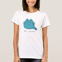 Chat Kitty souriant bleu