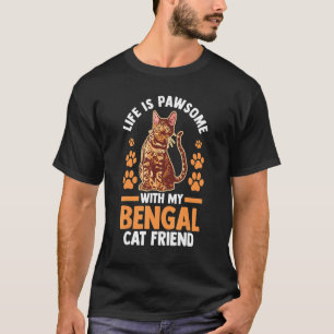 T-shirt Chat  La vie de maman chat est géniale avec mon ch