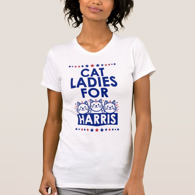 T-shirt Chat Ladies for Kamala Fun Fierce Design politique (Devant)