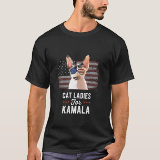T-shirt Chat Ladies for Kamala Funny Chat 2024 Président K