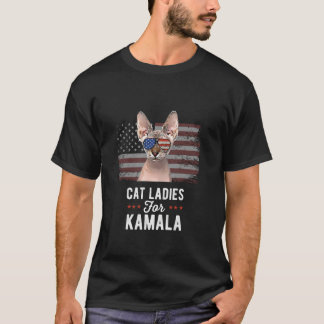 T-shirt Chat Ladies for Kamala Funny Chat 2024 Président K