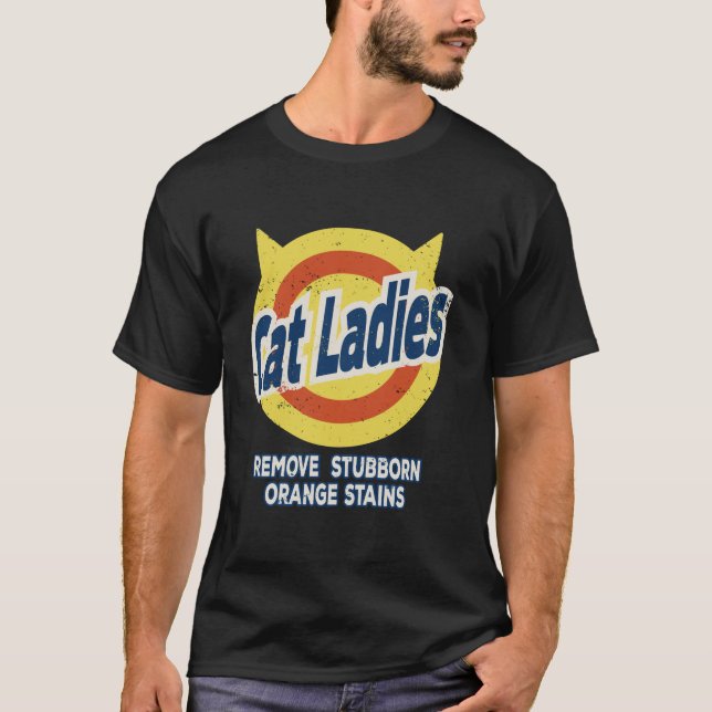 T-shirt Chat Ladies for Kamala Remove Stuborn Orange Stain (Devant)