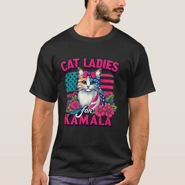 T-shirt Chat Ladies pour Kamala T Shirt (Devant)
