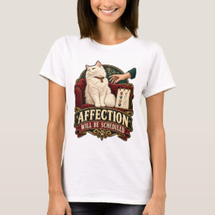 T-shirt chat - L'affection sera programmée