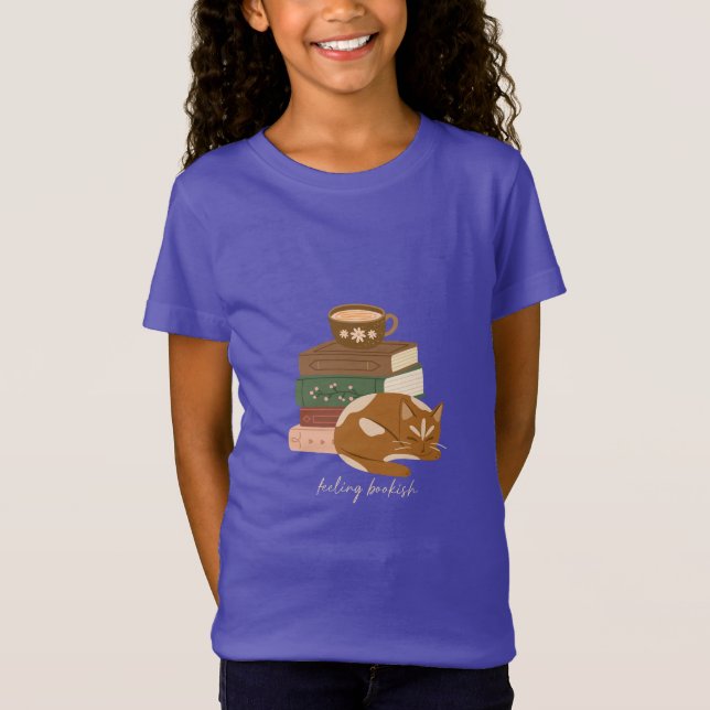T-Shirt Chat livresque (Devant)