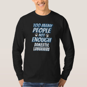T-shirt Chat Longhair domestique Disant Introduction
