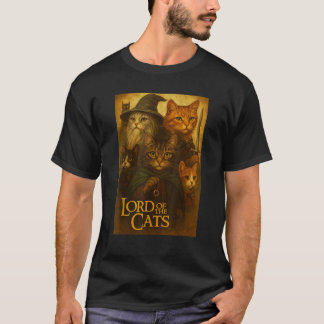 T-shirt Chat Lord of the Cats Funny Kitten Hommes Femmes E