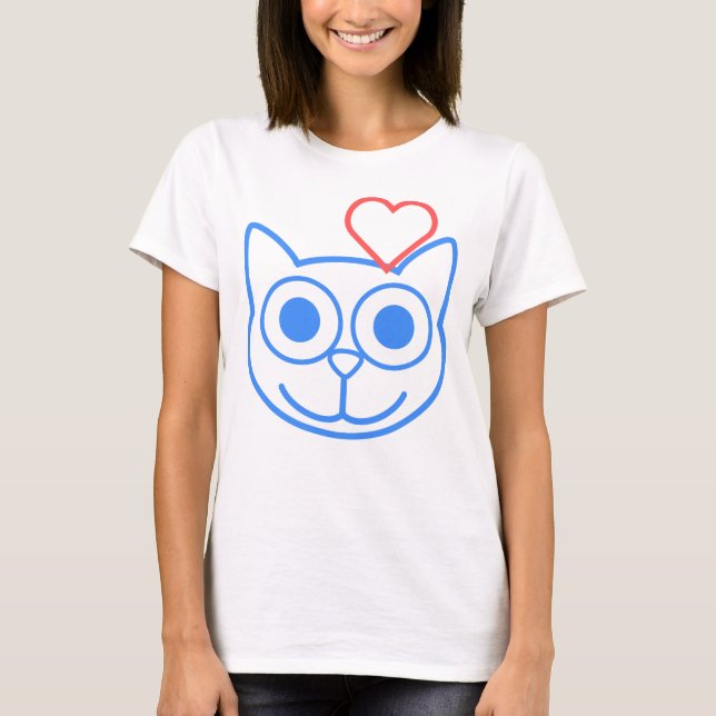 T-shirt Chat Love (Devant)