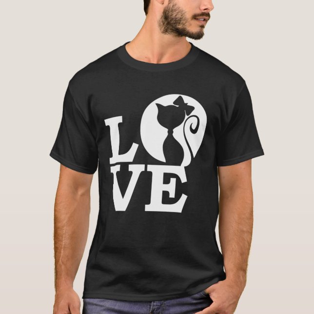 T-shirt Chat Love (Devant)