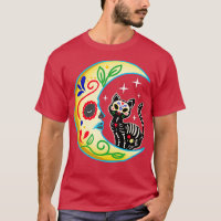 Chat & Lune Crâne à sucre Dia de Los Muertos, Jour