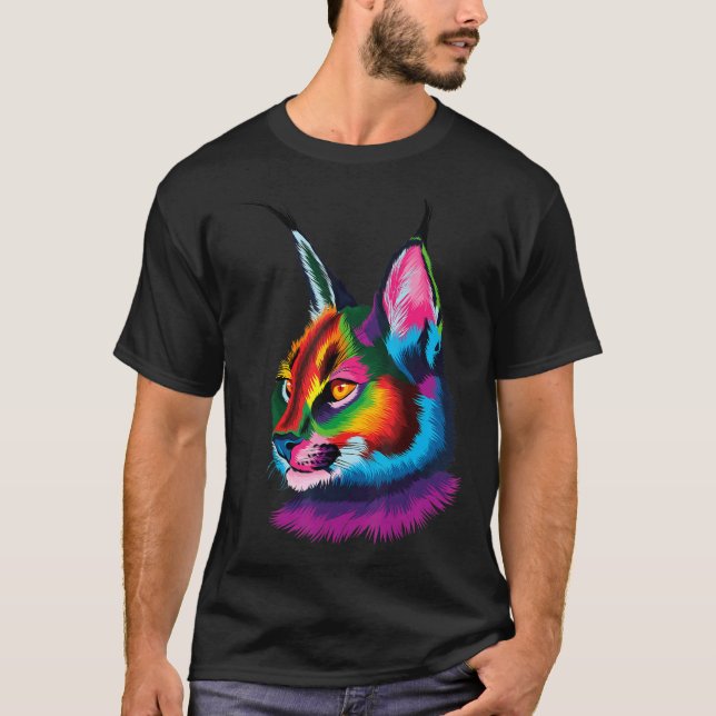 T-shirt Chat lynx sucré (Devant)