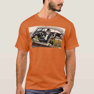 T-shirt Chat Mafia herbe à chat argent voiture garçon