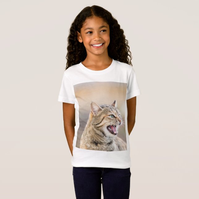 T-Shirt Chat magnifique (Devant entier)