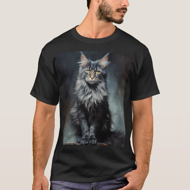 T-shirt chat Maine Coon (Devant)