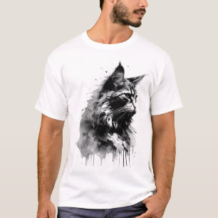 T-shirt chat Maine Coon