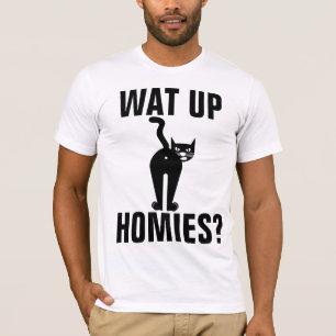 T-SHIRT CHAT MAIS T-SHIRTS, FUNNY QUI FAIT LA MAISON ?