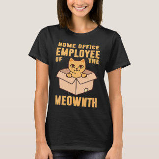 T-shirt Chat Maison Bureau Travail Boîte Assis Employé Du 