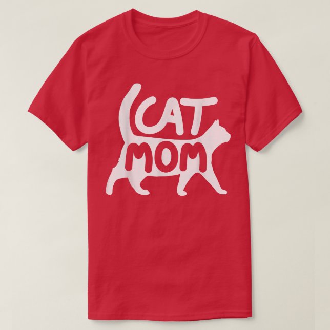 T-shirt Chat Maman Cadeaux Design Amusant Chat Maman Moder (Design devant)