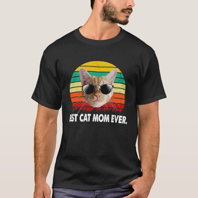 T-shirt Chat Maman de Chat Incroyable Vintage (Devant)