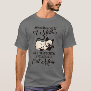 T-shirt Chat Maman Donne N'Importe Quelle Femme Peut Être