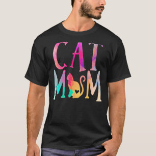 T-shirt Chat Maman Eau Couleur Drôle Propriétaire Chat Fem