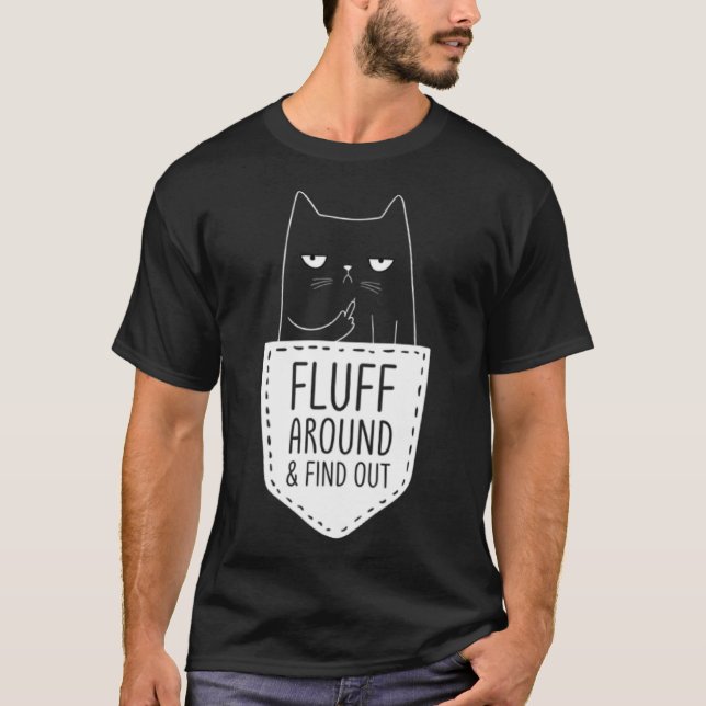 T-shirt Chat Maman Fluff autour et découvrez Chat Papa Kit (Devant)