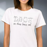 T-shirt Chat Maman Funny Un Deux Trois Catful Kitty Chat L<br><div class="desc">Un dessin drôle et mignon de 4 chats avec la phrase "un deux trois chat" ci-dessous. Ce tee est idéal pour l'usure quotidienne ou comme cadeau pour une mère amoureux des chats ou chatte avec un regard positif joyeux sur la vie. Parfait pour les occasions décontractées et fait un excellent...</div>