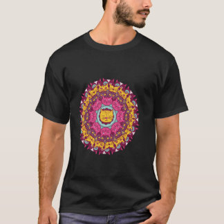T-shirt Chat Mandala Kaleidoscope Kitty Kitten Lover Felin