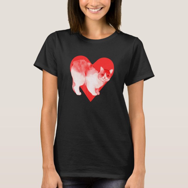 T-shirt Chat Manx (Devant)