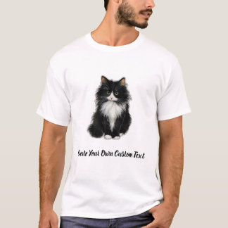 T-shirt Chat Manx Créez Votre Propre Texte Personnalisé