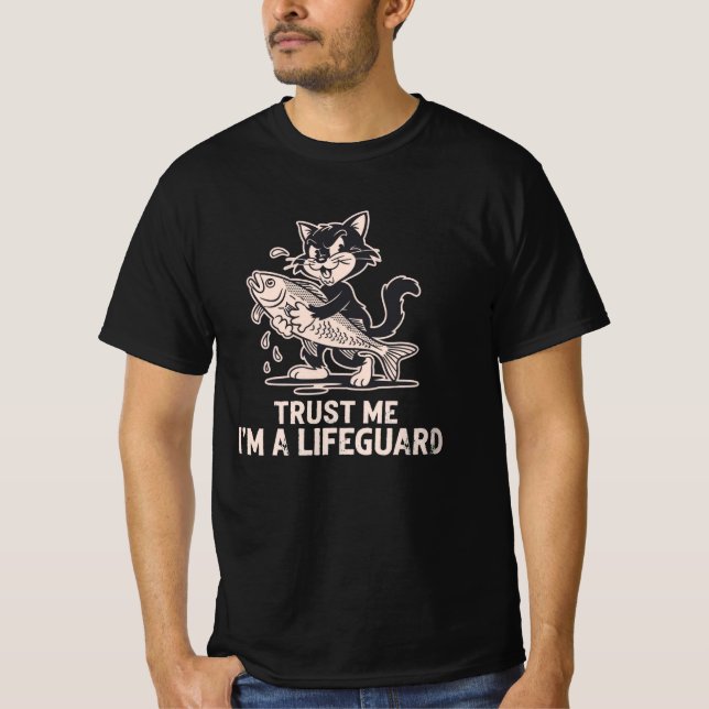 T-shirt chat marrant de chat - Crois moi je suis u (Devant)