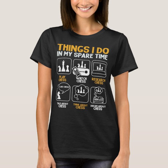 T-shirt Chat-mateur pour Chess Player Chess Board Chess Cl (Devant)