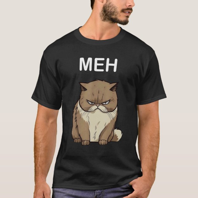 T-shirt Chat meh    Ca pour Chat PapaMaman (Devant)