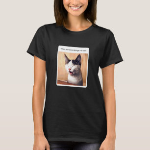 T-shirt Chat Mème Buveur de Bière Alcool