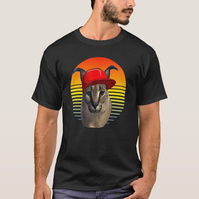 T-shirt chat mème caracal (Devant)