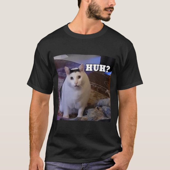 T-shirt Chat Meme Huh (Devant)